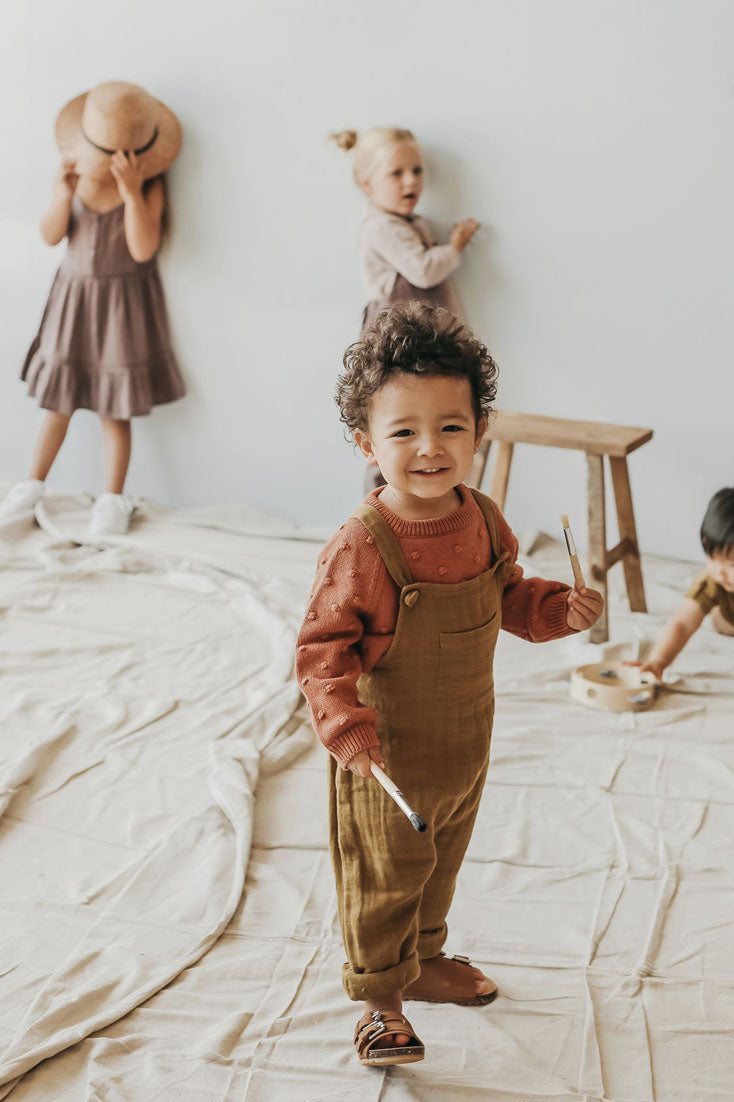 Jamie Kay Gold Organic Cotton Muslin River Onepiece