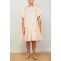 Petite Amalie Peach Crissy Lace Dress