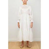 Petite Amalie White Long Heirloom Dress