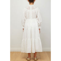 Petite Amalie White Long Heirloom Dress