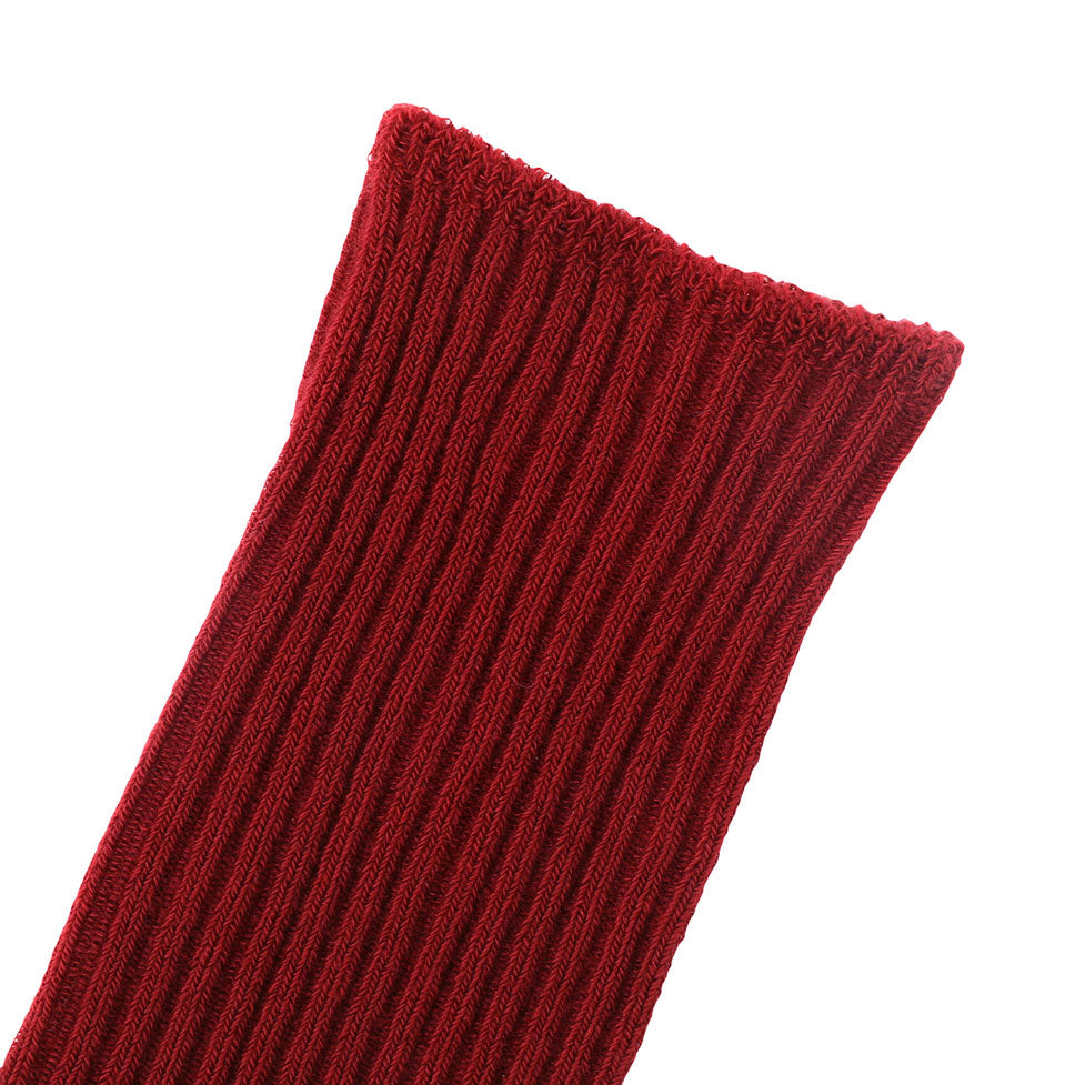 Bene Bene  Red Coloring Ribbed Socks