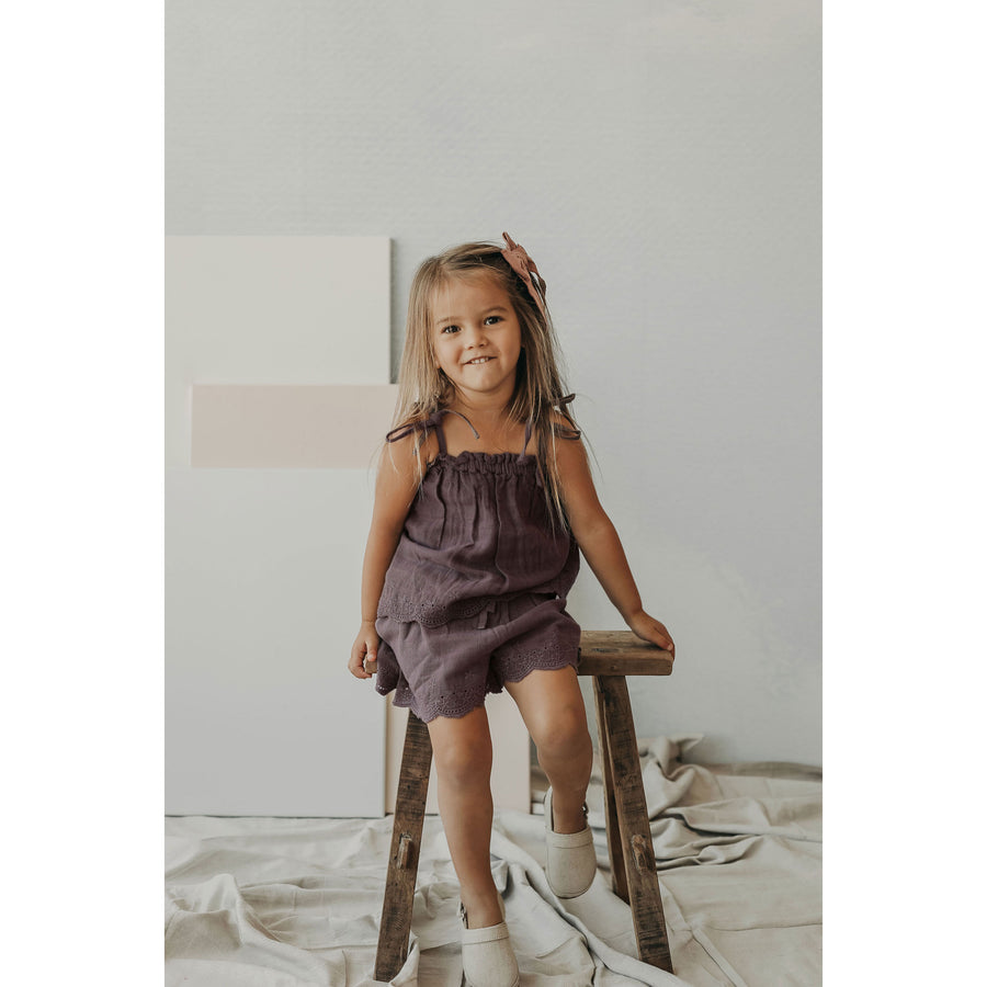 Jamie Kay Wisteria Organic Cotton Muslin Blake Singlet