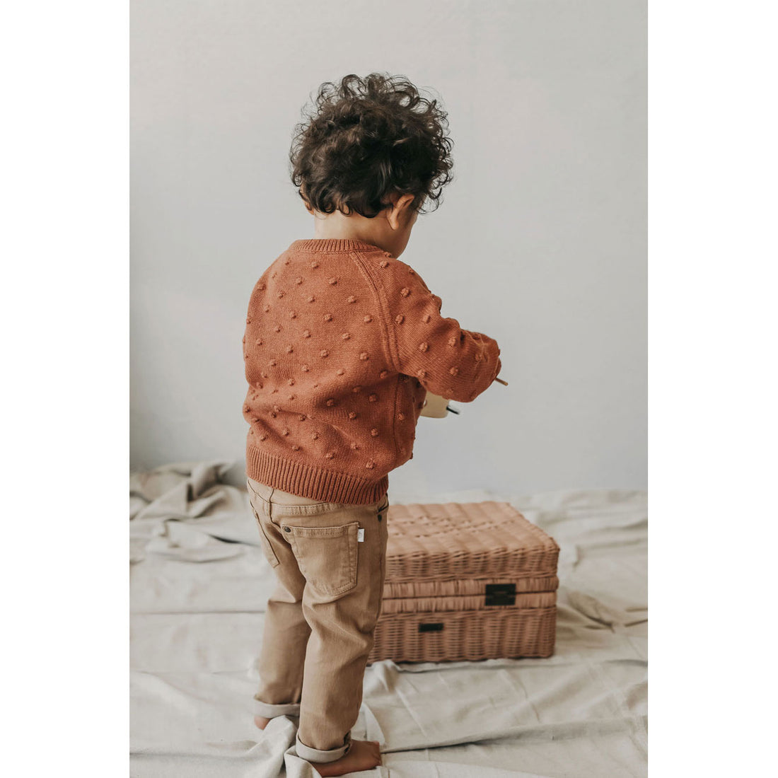 Jamie Kay Copper Marle Dotty Knit Sweater