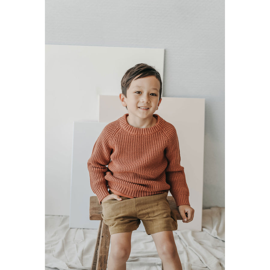Jamie Kay Copper Marle Barnaby Knit Sweater