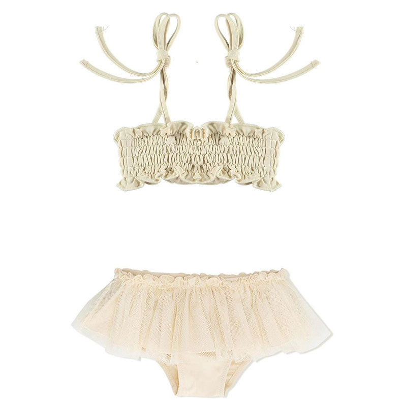Belle Chiara Beige Cotton Lycra Bikini