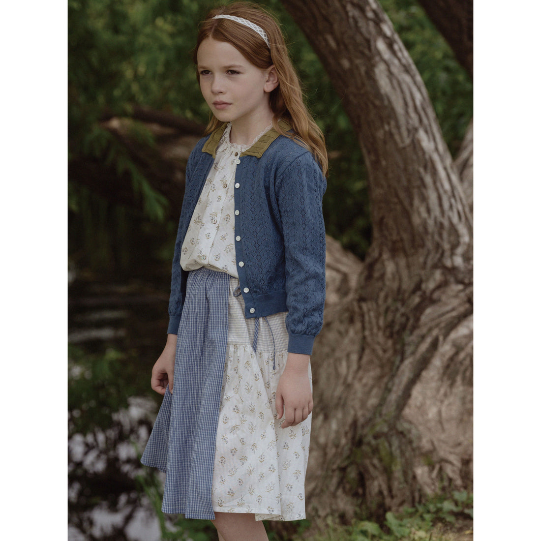 Louisiella Abel Knit Cardigan- Blue