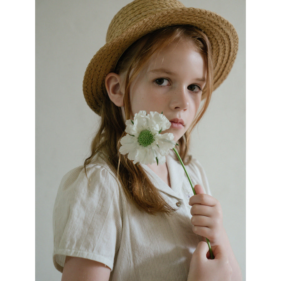 Louisiella Oprah Boater Hat- White