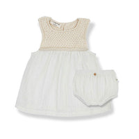 1+ In The Family dresses 1+ In The Family Off-White Laura Dress Set