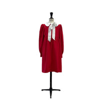 Lemoniez Red Crepe collar Foxtrot Dress
