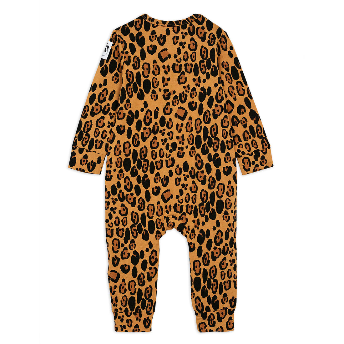 Mini Rodini Beige Basic Leopard Jumpsuit Baby