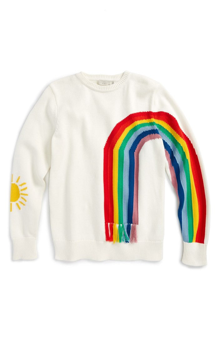 Stella Fringed Rainbow Sweater - Ladida