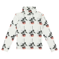 Caroline Bosmans Roses Mesh Turtleneck