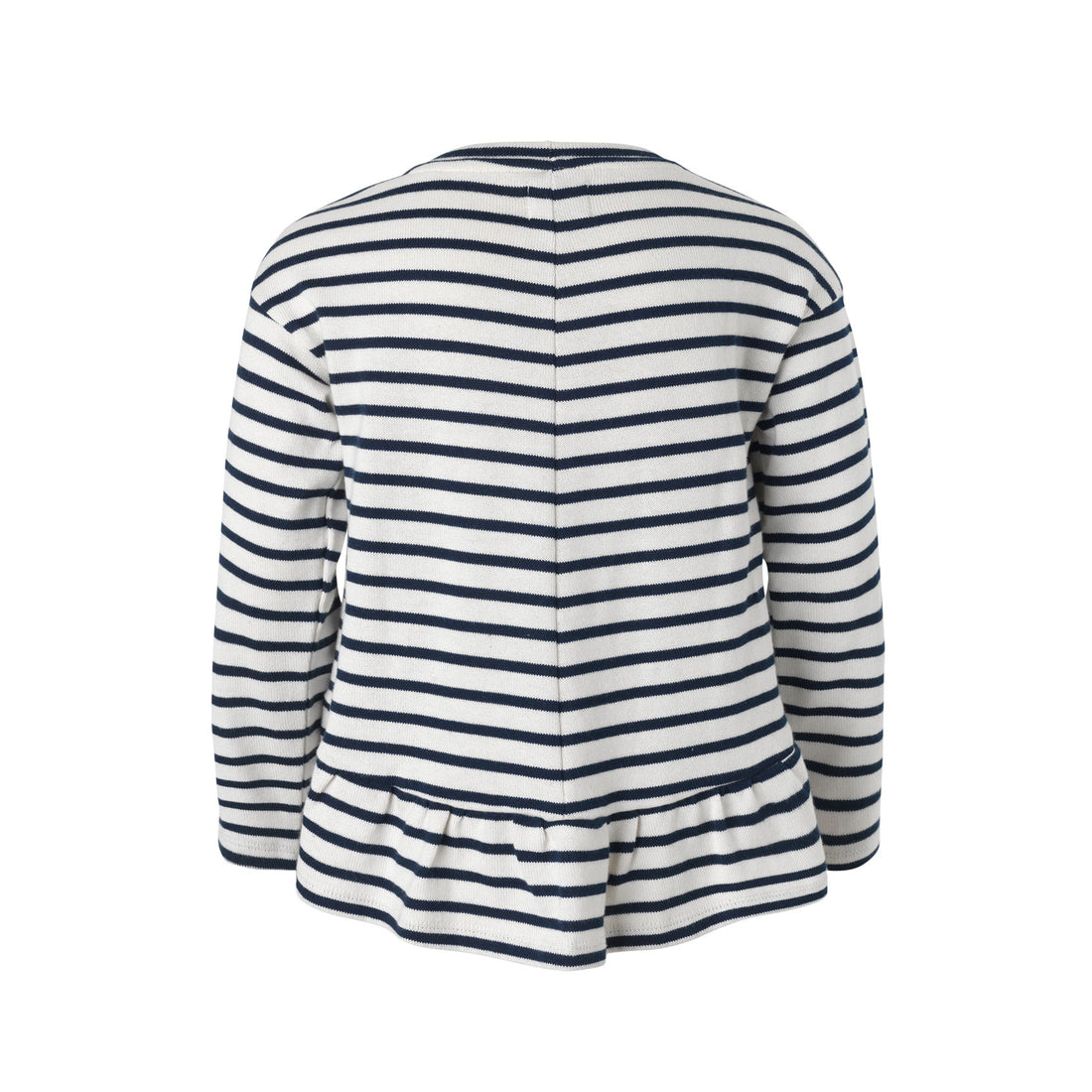 Mads Norgaard Ecru Stripe Peplum Tee