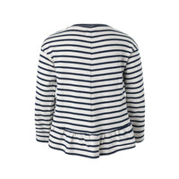 Mads Norgaard Ecru Stripe Peplum Tee