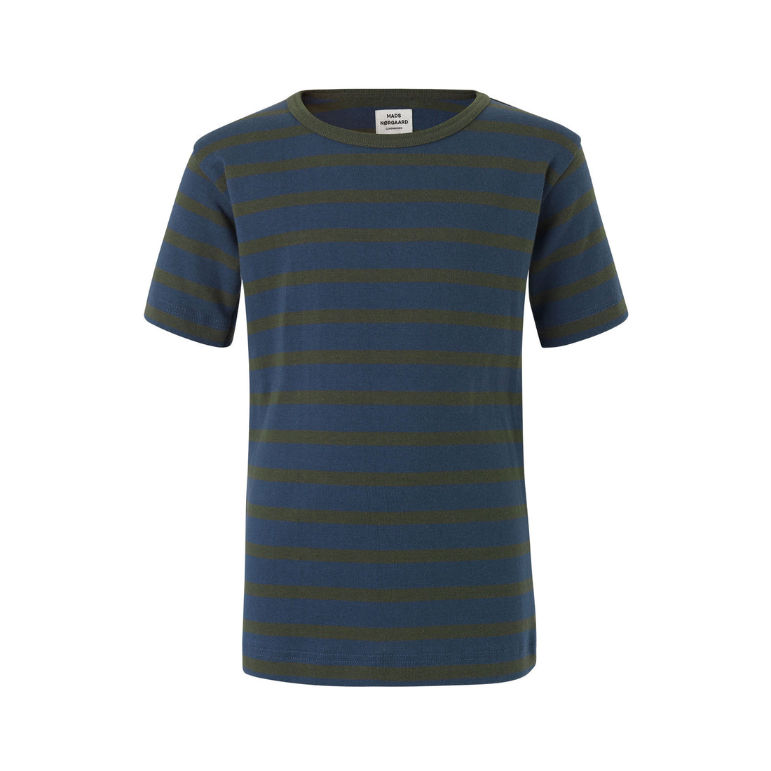 Mads Norgaard Indigo/Green Stripe Tee