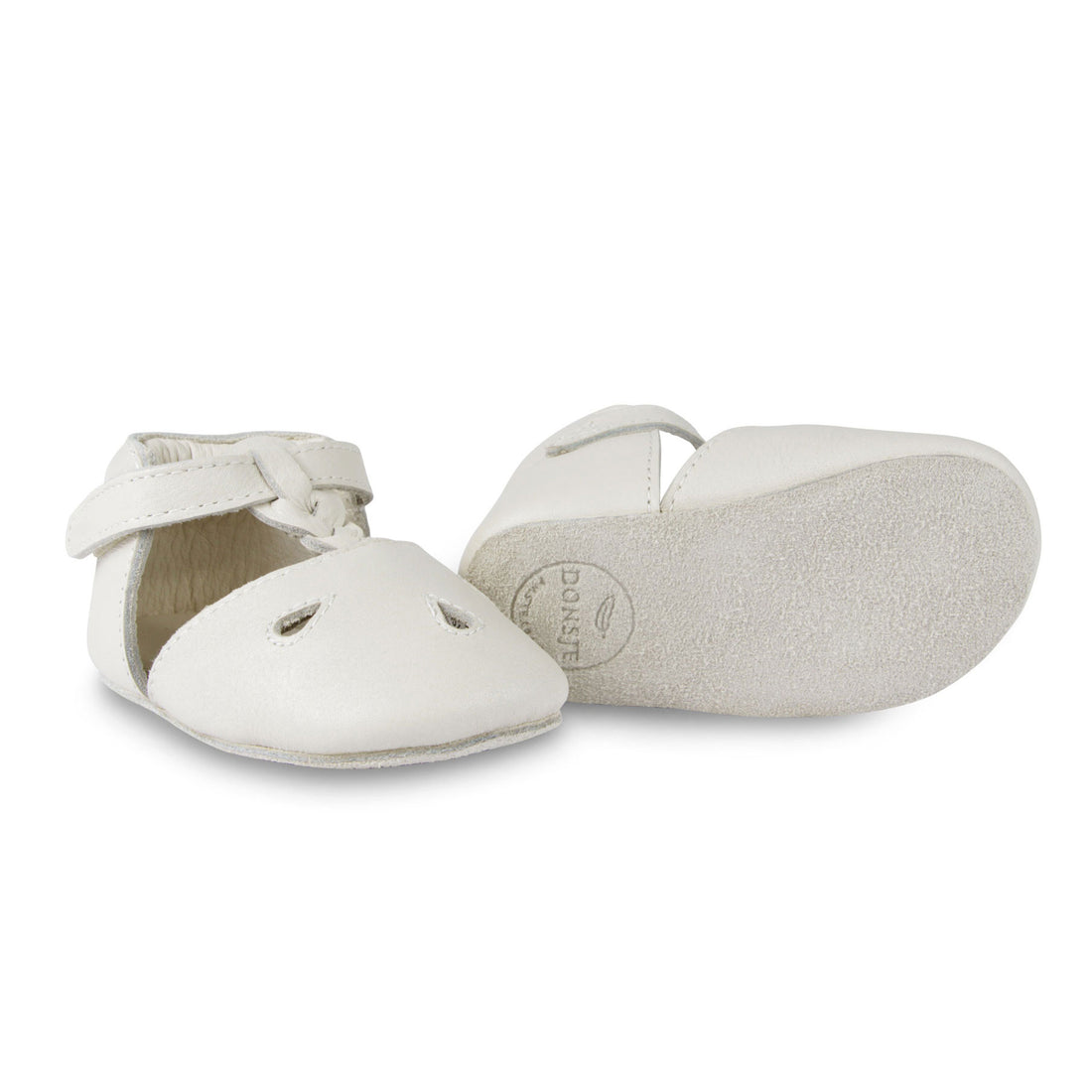 Donsje  Off White Leather Dudu Baby Shoes