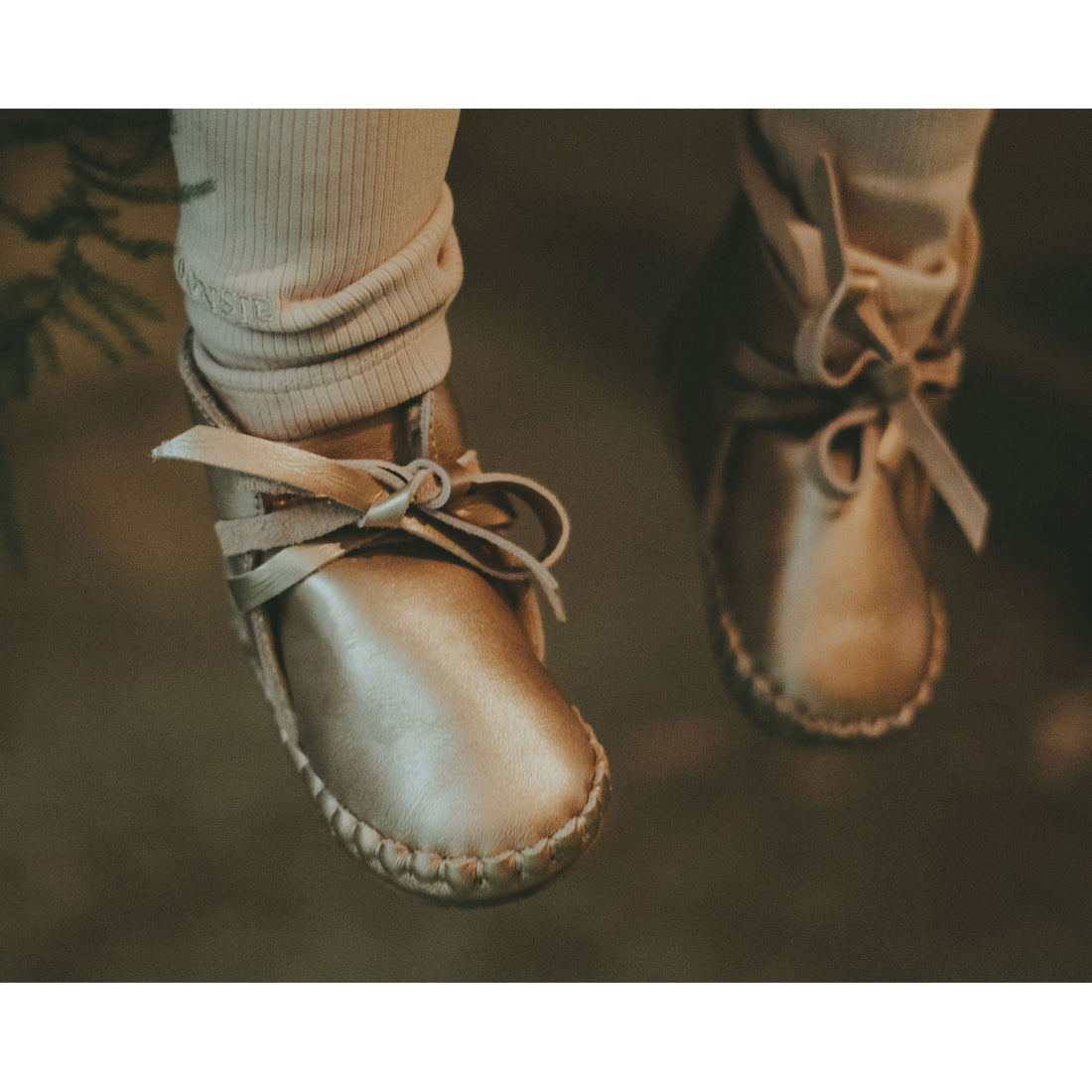 Donsje Champagne Metallic Exclusive Pina Booties