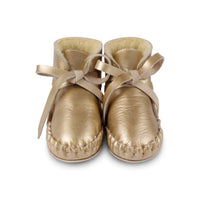 Donsje Champagne Metallic Exclusive Pina Booties