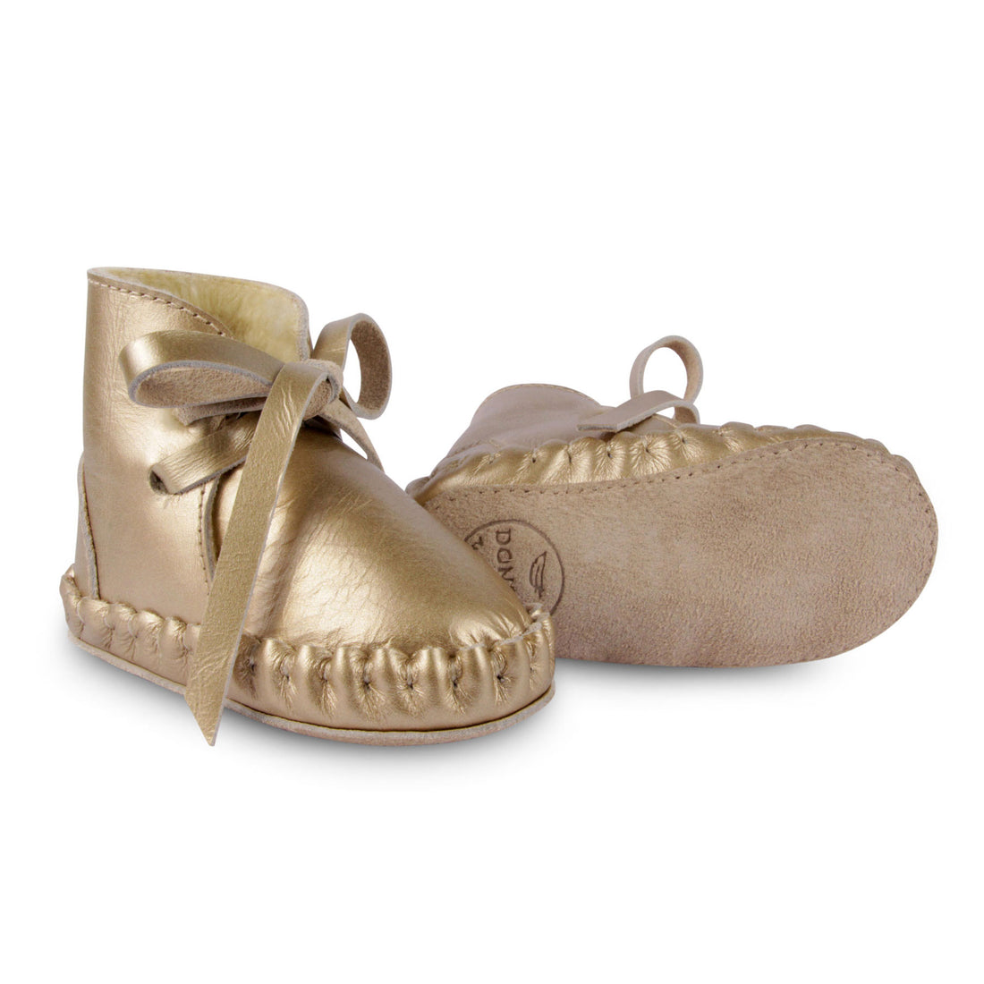 Donsje Champagne Metallic Exclusive Pina Booties