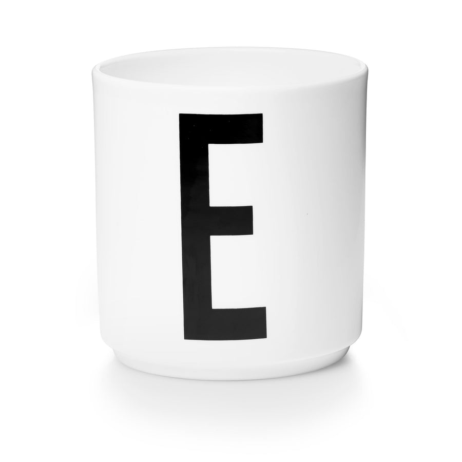 Design Letters Melamine cup A-Z - E