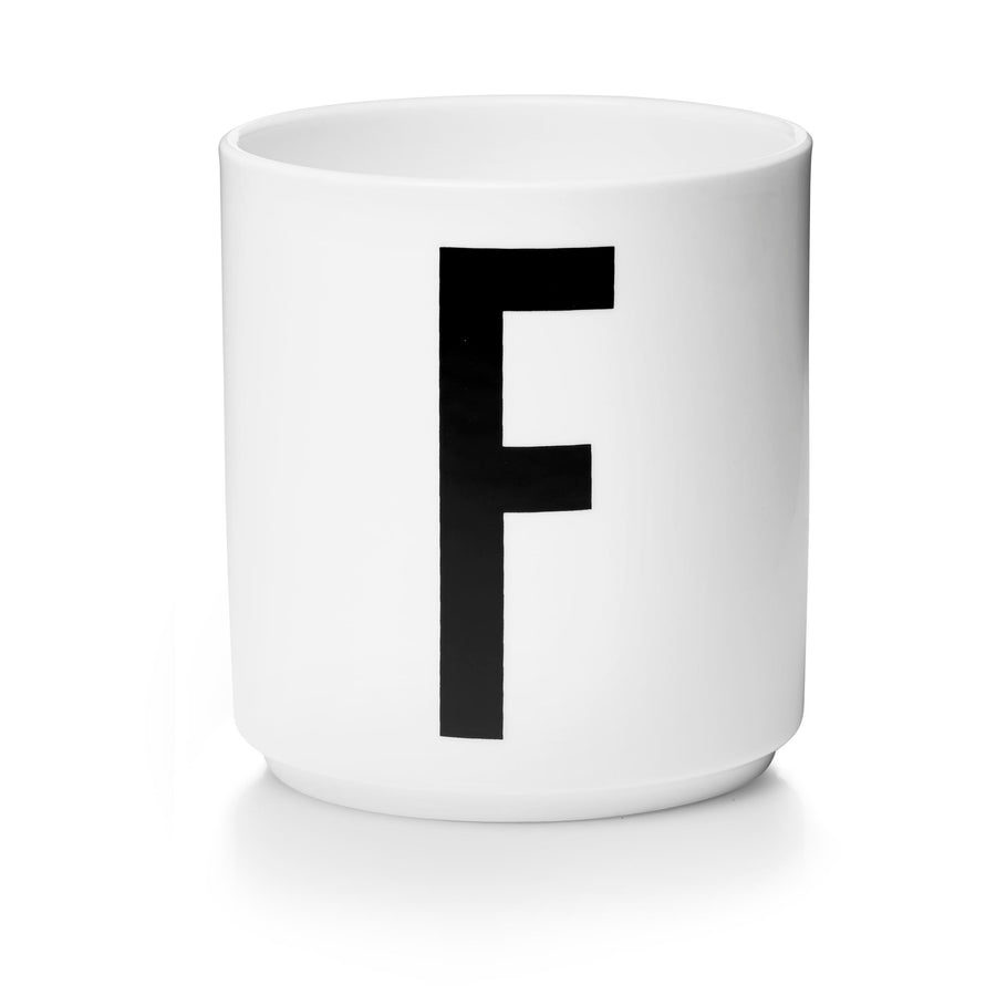 Design Letters Melamine cup A-Z - F