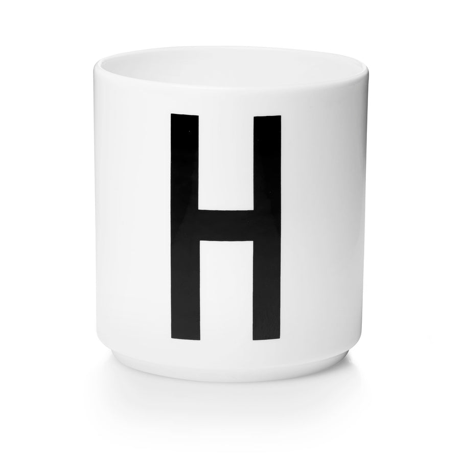 Design Letters Melamine cup A-Z - H