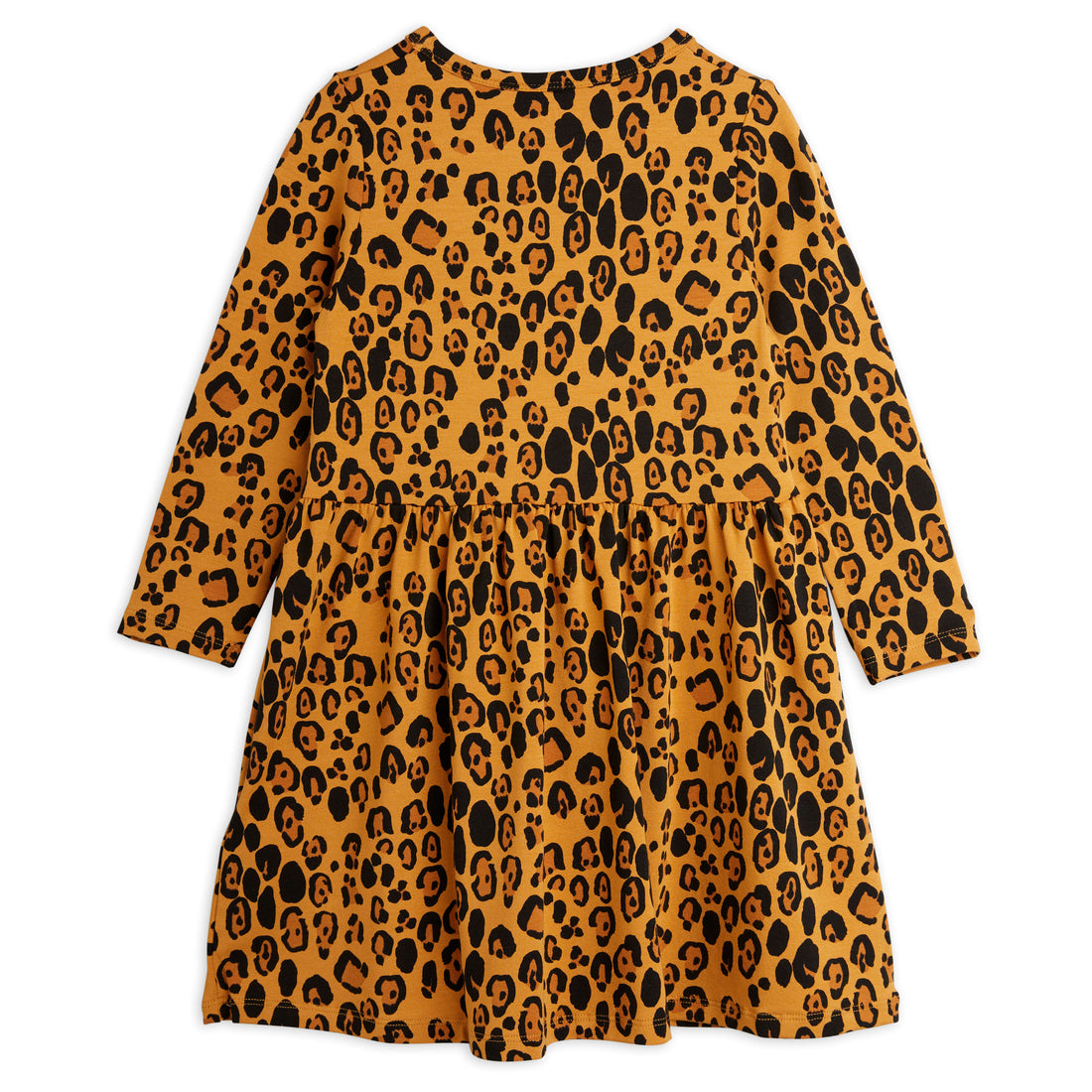 Mini Rodini Beige Basic Leopard Ls Dress Tencel