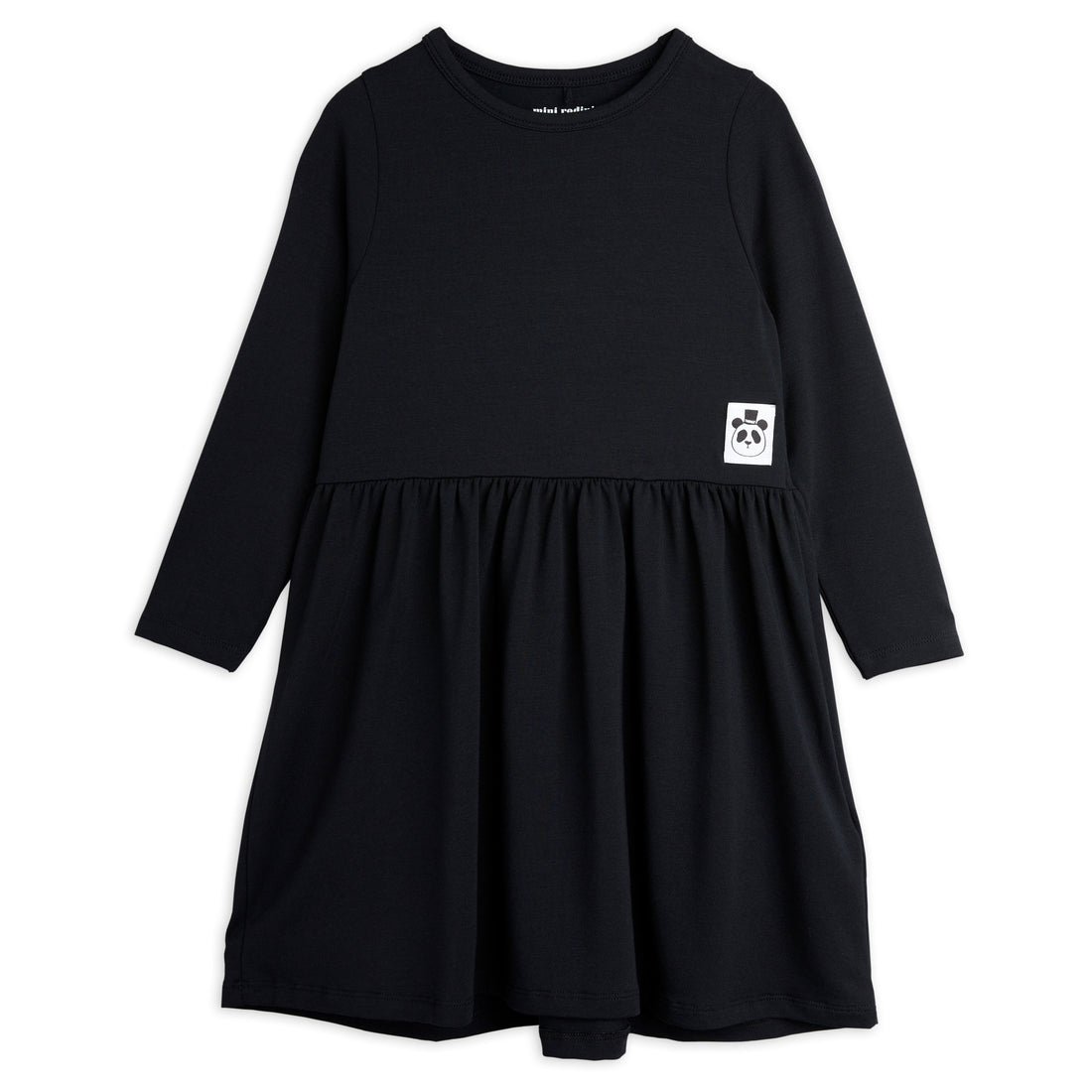 Mini Rodini Black Basic Ls Dress Tencel