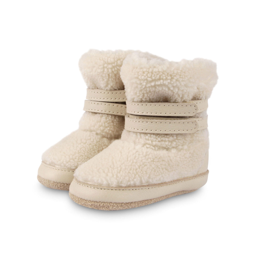 Donsje Off White Curly Faux Fur Larisso Booties