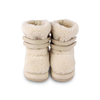 Donsje Off White Curly Faux Fur Larisso Booties