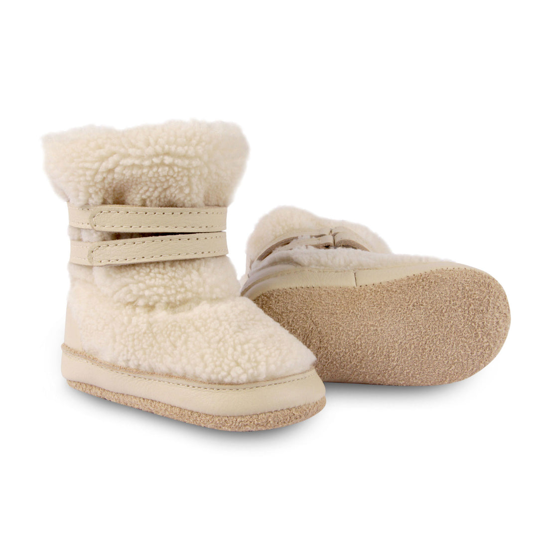 Donsje Off White Curly Faux Fur Larisso Booties