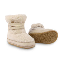 Donsje Off White Curly Faux Fur Larisso Booties