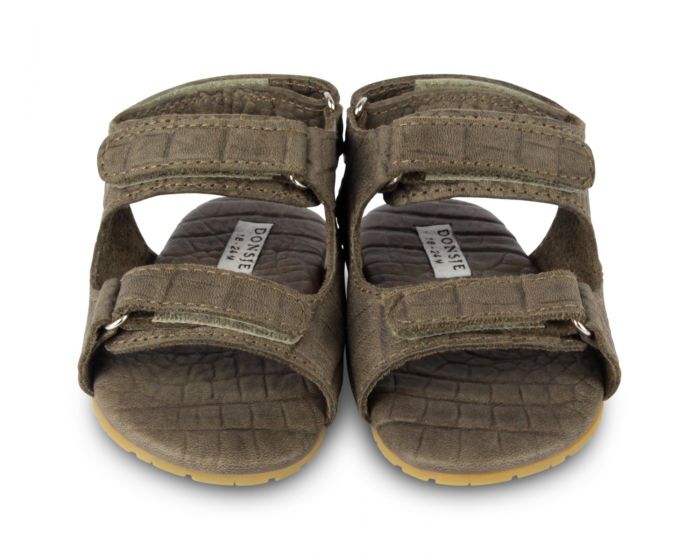 Donsje Stone Croco Leather Mado Exclusive Baby Sandals