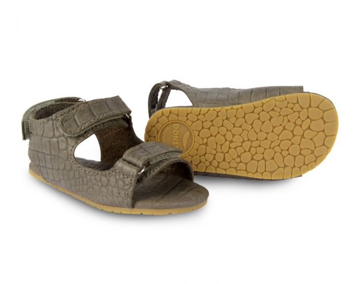 Donsje Stone Croco Leather Mado Exclusive Baby Sandals