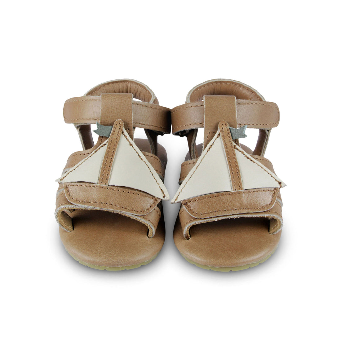 Donsje  Nutmeg Leather Boat Flops Baby Sandal