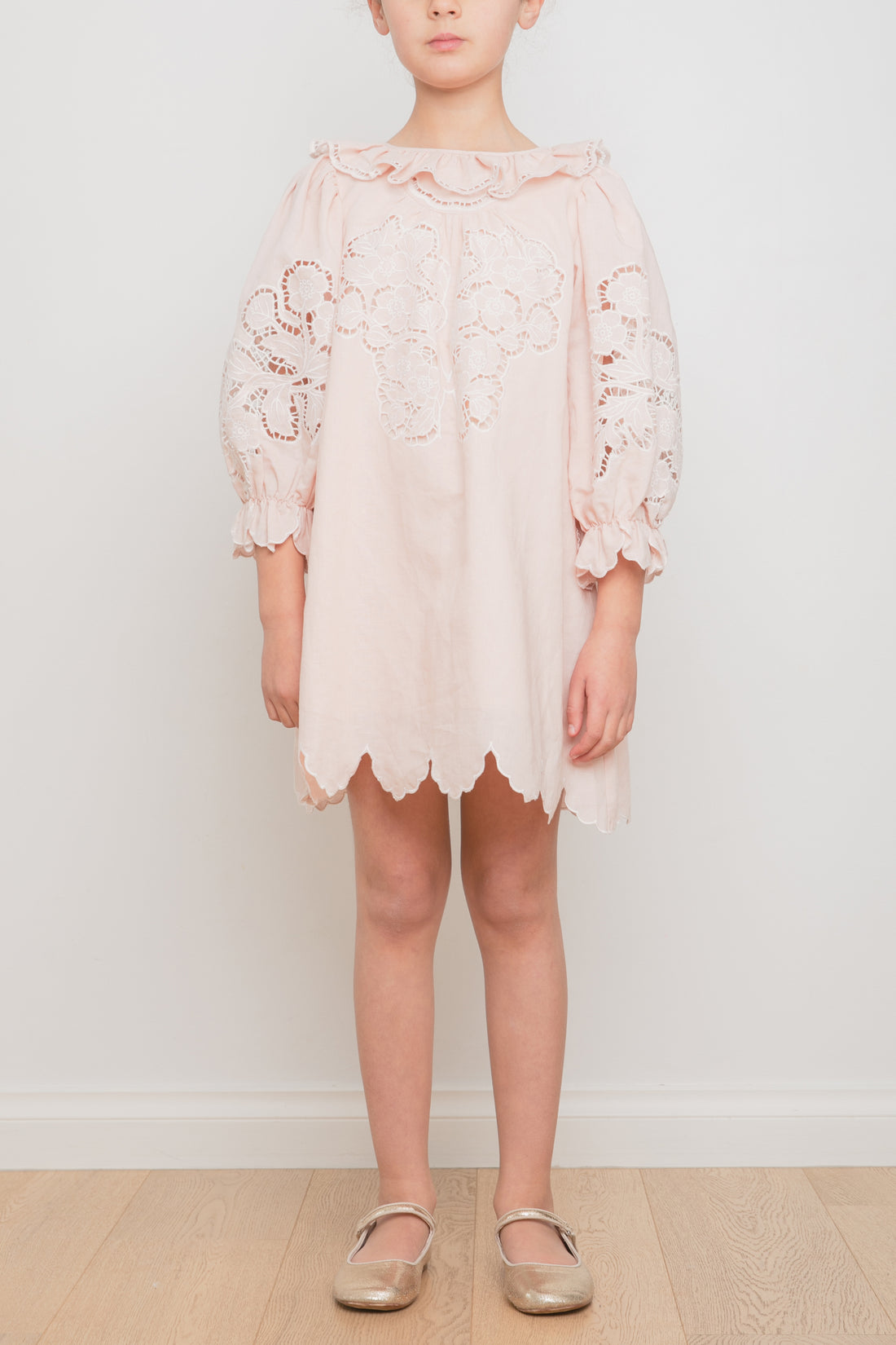Petite Amalie Linen Cut Out Dress