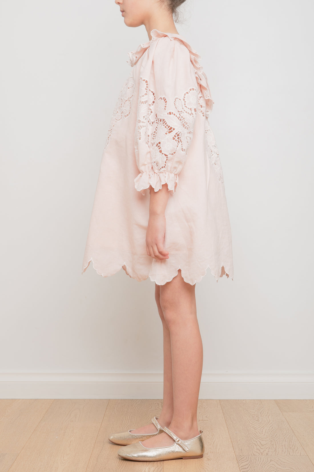 Petite Amalie Linen Cut Out Dress