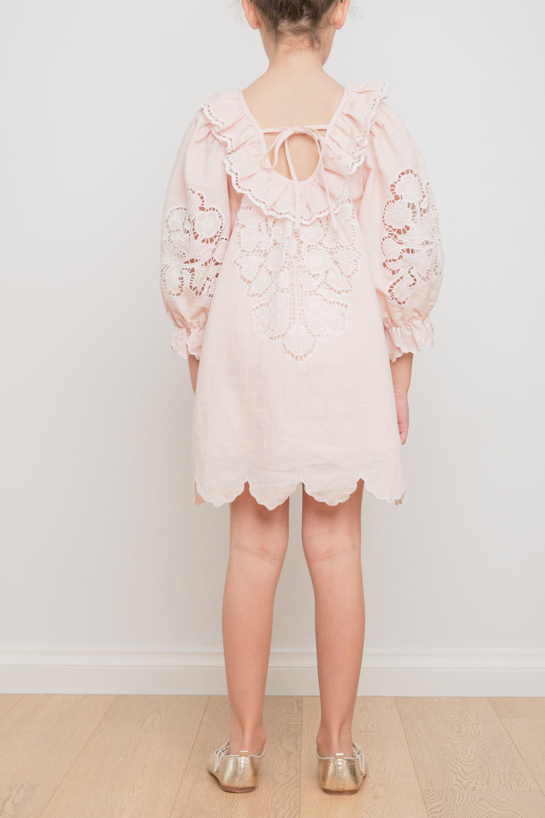 Petite Amalie Linen Cut Out Dress