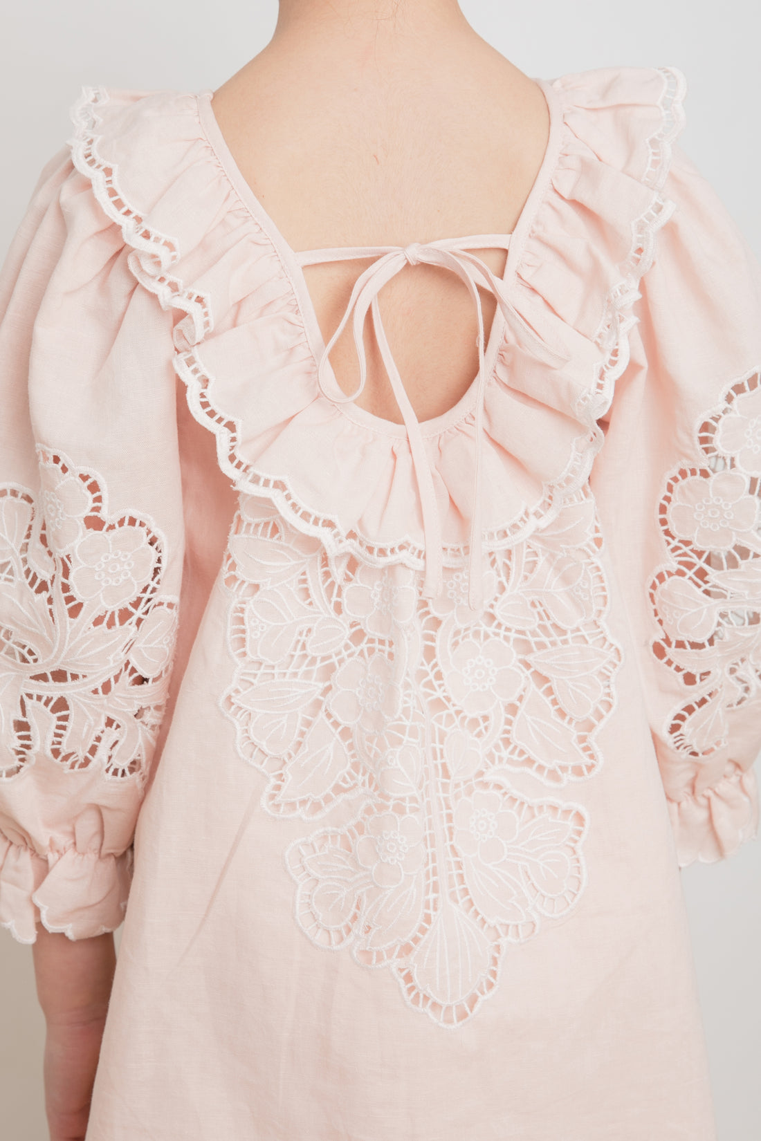 Petite Amalie Linen Cut Out Dress
