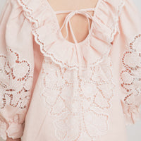 Petite Amalie Linen Cut Out Dress