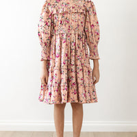 Petite Amalie Pink Print Stephanie Dress