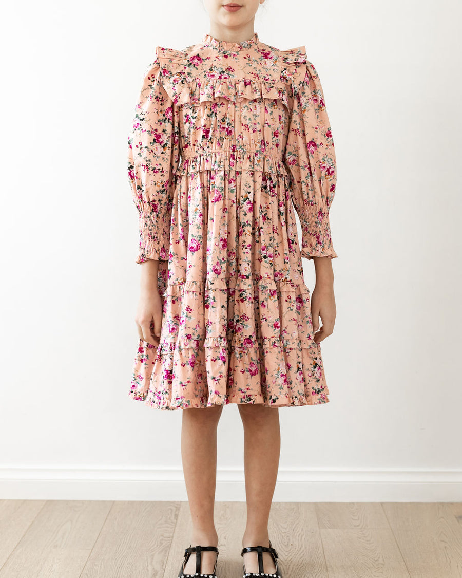 Petite Amalie Pink Print Stephanie Dress