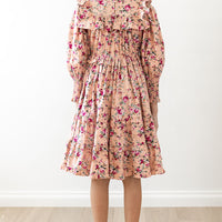 Petite Amalie Pink Print Stephanie Dress