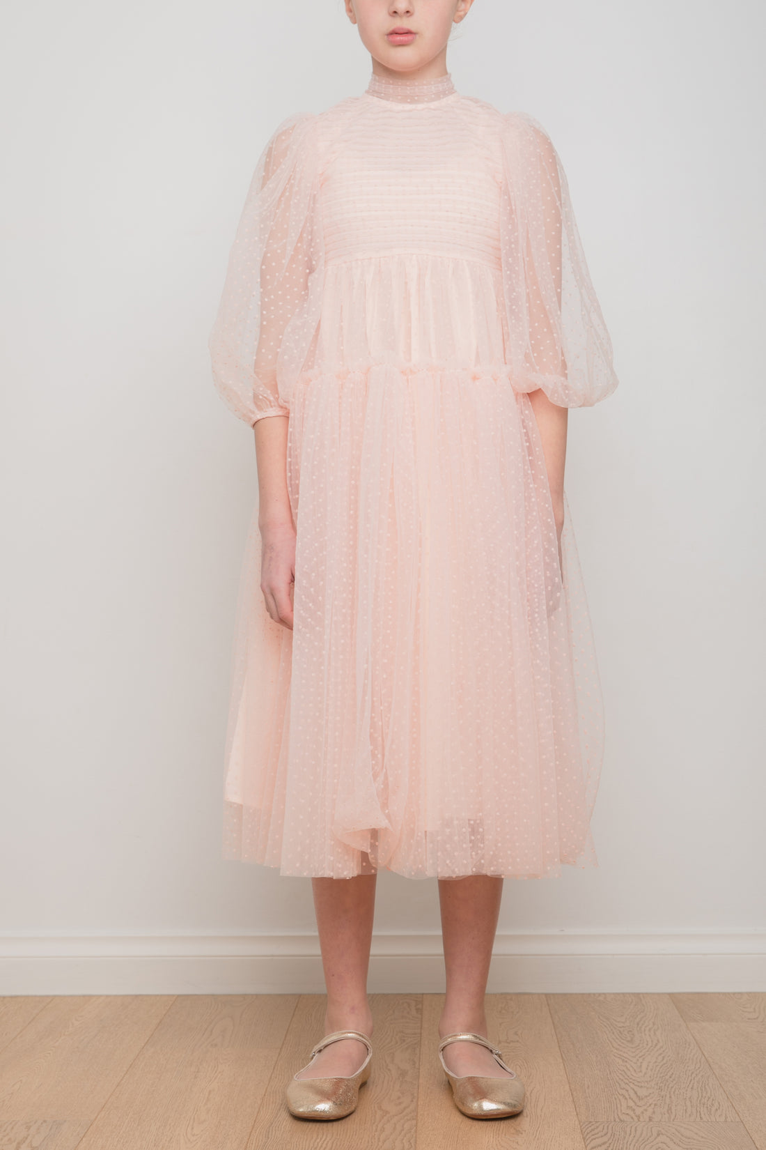 Petite Amalie Dotty Tulle Gown