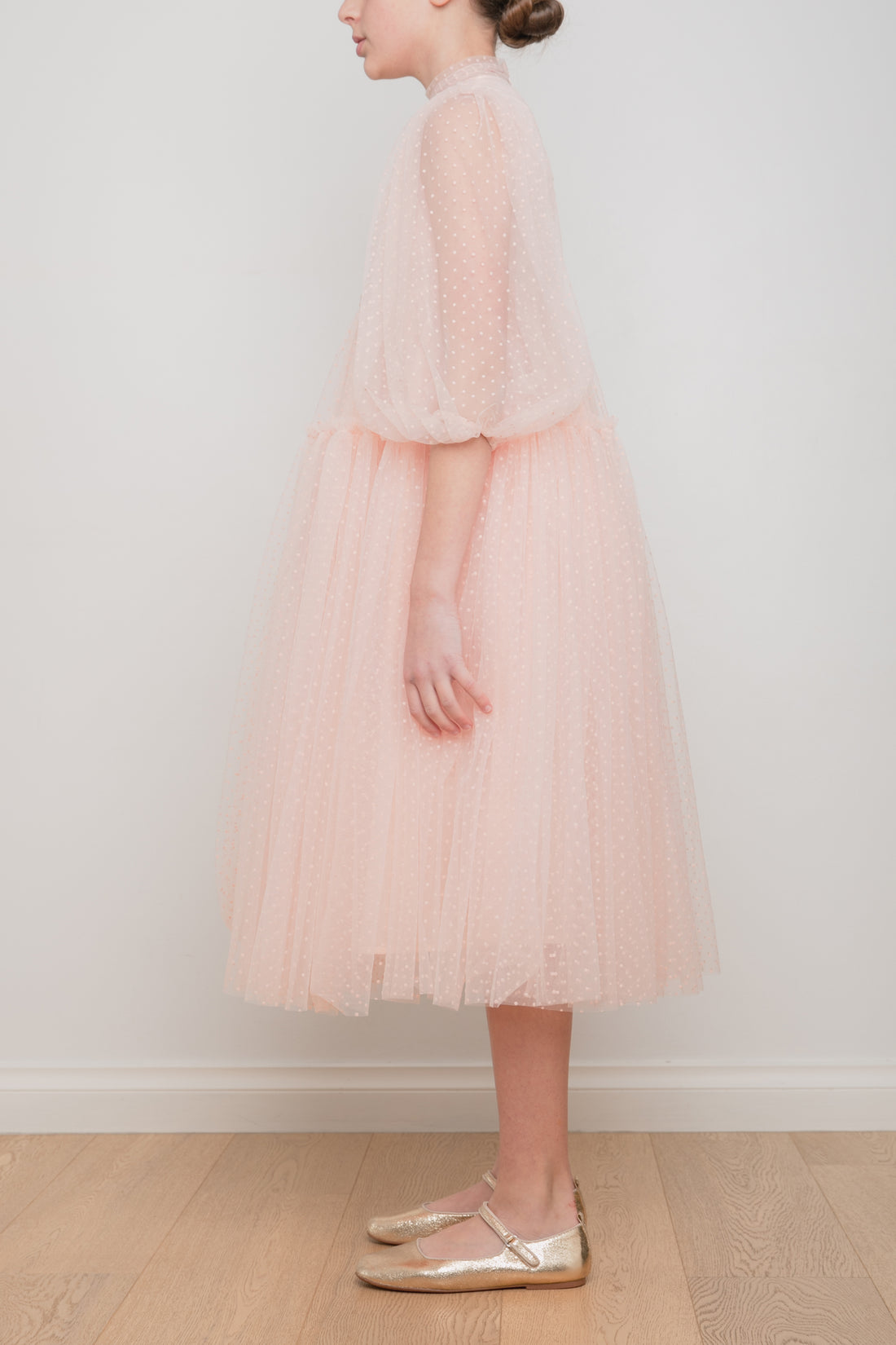 Petite Amalie Dotty Tulle Gown