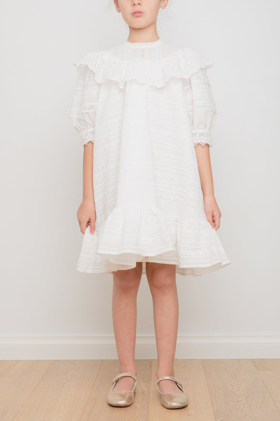 Petite Amalie Vintage Embroidered Dress