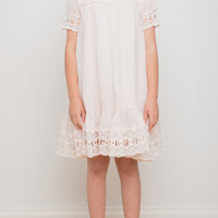 Petite Amalie Mary Embrodiered Border Dress