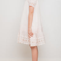 Petite Amalie Mary Embrodiered Border Dress