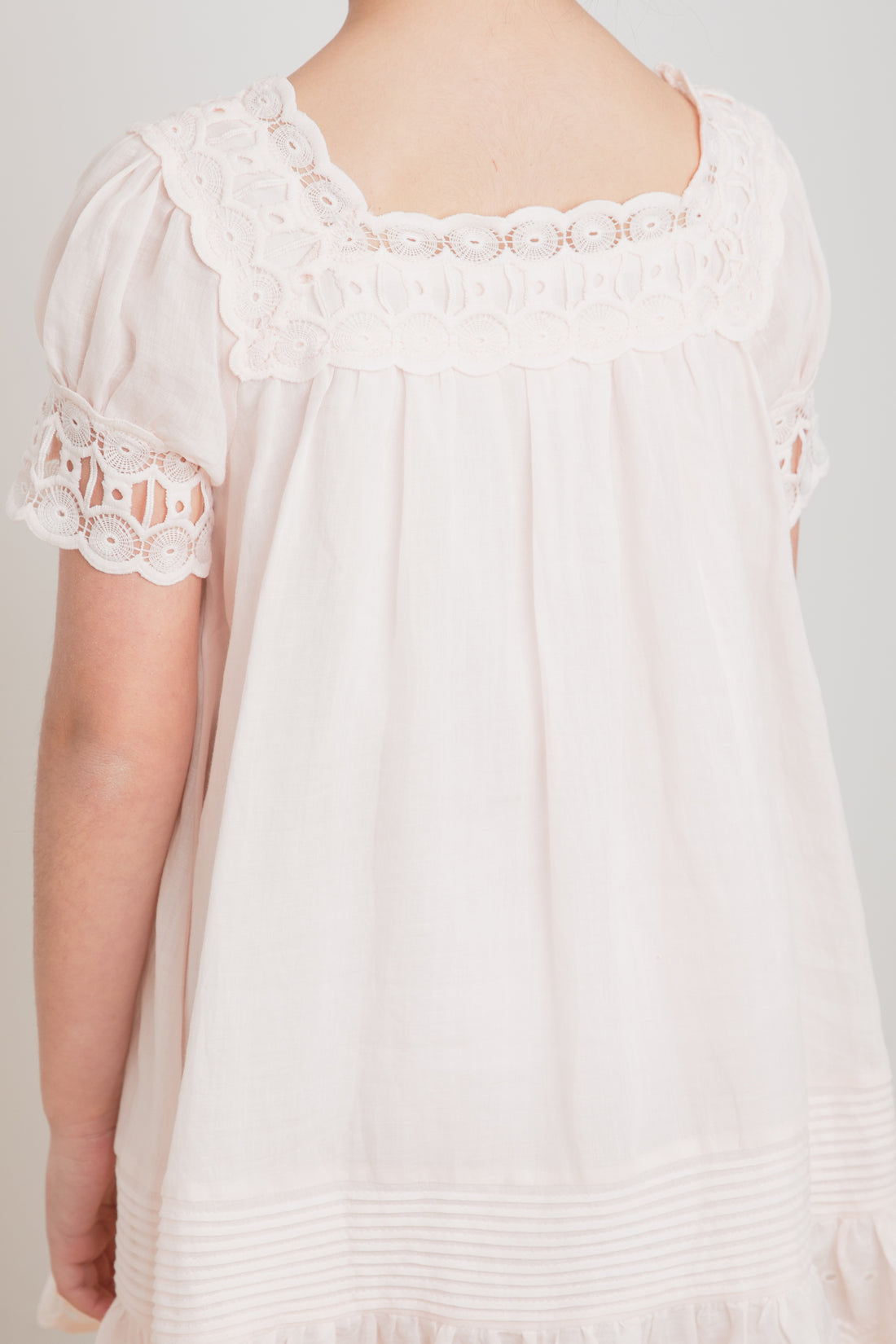 Petite Amalie Mary Embrodiered Border Dress