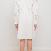 Petite Amalie Linen Lacework Dress